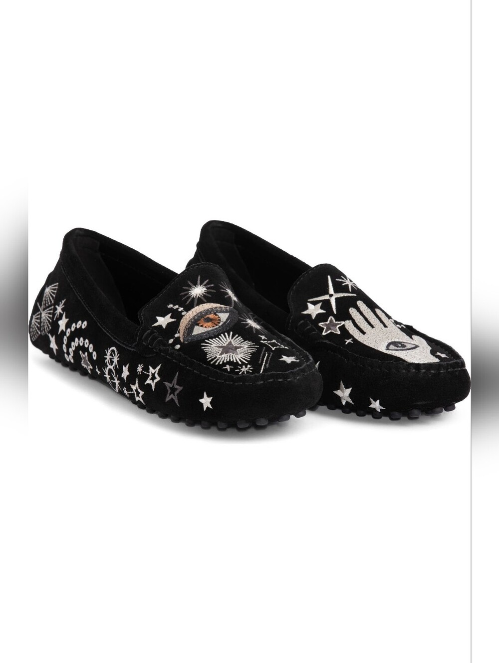 Johnny Was Celestial Embroidered Moccasin 7.5